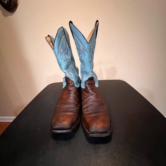 Tony Lama 10D square toe cabra foot western boot - Picture 10 of 10